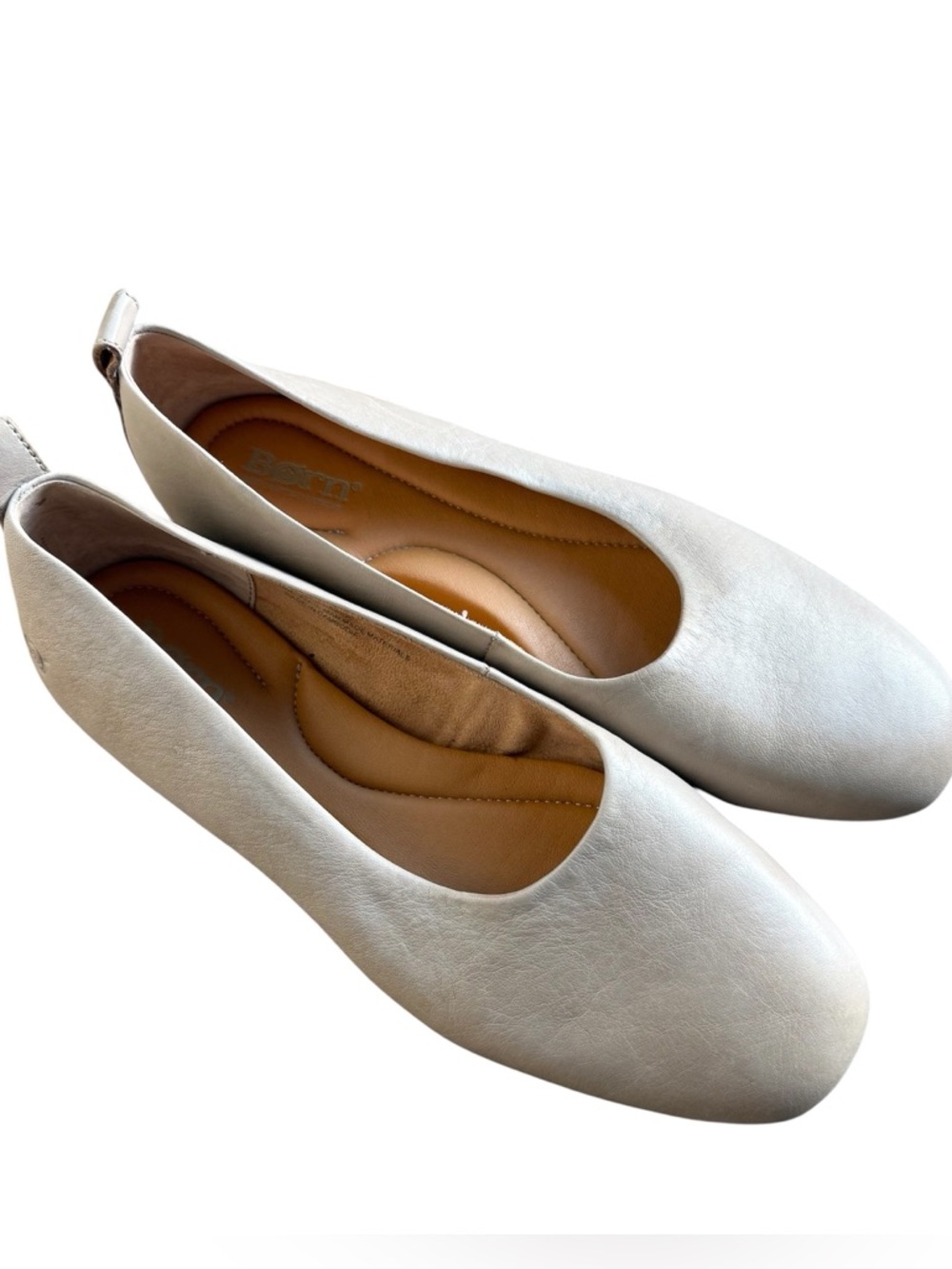 Born Kheli20 flats natural tan leather size 9 women